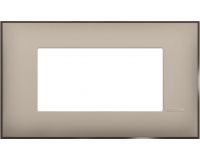 Декоративна рамка Classia, серия FRAMES, Cream satin, 4 модулна, ИТАЛИАНСКИ стандарт