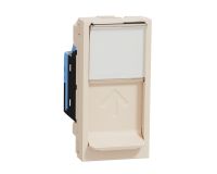 Механизъм розетка RJ45, кат. 5 UTP, 1 модул, слонова кост, Unica New